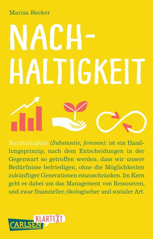 Nachhaltigkeit (Carlsen Klartext) - Marisa Becker - ebook