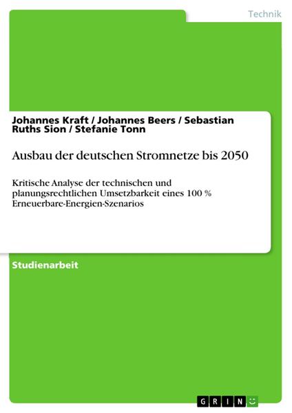 Ausbau der deutschen Stromnetze bis 2050