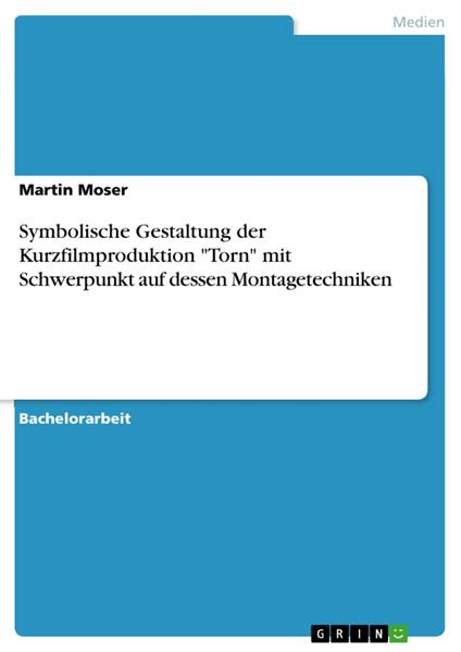 Symbolische Gestaltung der Kurzfilmproduktion "Torn" mit Schwerpunkt auf dessen Montagetechniken