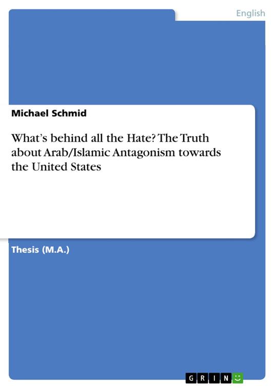 What’s behind all the Hate? The Truth about Arab/Islamic Antagonism towards the United States
