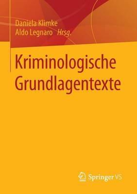 Kriminologische Grundlagentexte - cover