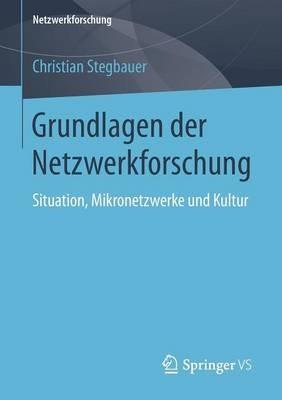 Grundlagen der Netzwerkforschung: Situation, Mikronetzwerke und Kultur - Christian Stegbauer - cover