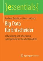 Big Data für Entscheider: Entwicklung und Umsetzung datengetriebener Geschäftsmodelle