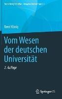 Vom Wesen der deutschen Universität - René König - cover
