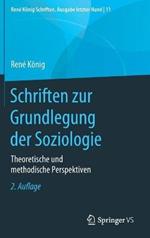 Schriften zur Grundlegung der Soziologie: Theoretische und methodische Perspektiven