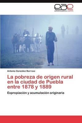 La Pobreza de Origen Rural En La Ciudad de Puebla Entre 1878 y 1889 - Antonio Gonz Lez Barroso,Antonio Gonzalez Barroso - cover