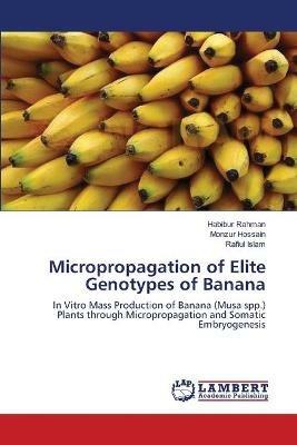 Micropropagation of Elite Genotypes of Banana - Habibur Rahman,Monzur Hossain,Rafiul Islam - cover