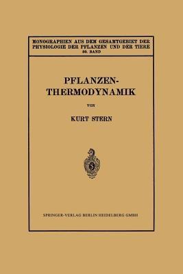 Pflanzenthermodynamik - Kurt Stern - cover