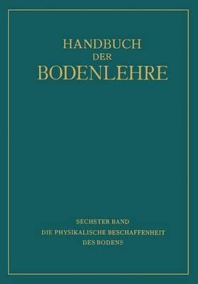 Die Physikalische Beschaffenheit des Bodens - A. Densch,NA Giesecke,NA Helbig - cover