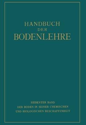 Der Boden in Seiner Chemischen und Biologischen Beschaffenheit - cover