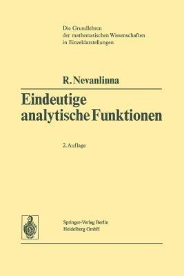 Eindeutige Analytische Funktionen - Rolf Nevanlinna - cover