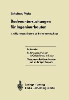 Bodenuntersuchungen für Ingenieurbauten - Edgar Schultze,Heinz Muhs - cover