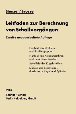 Leitfaden zur Berechnung von Schallvorgängen - Heinrich Stenzel,Otto Brosze - cover