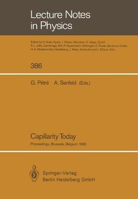Capillarity Today: Proceedings of an Advanced Workshop on Capillarity Held In Memoriam Raymond Defay at Brussels, Belgium, 7–10 May 1990 - cover