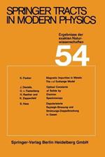 Springer Tracts in Modern Physics: Ergebnisse der exakten Naturwissenschaften