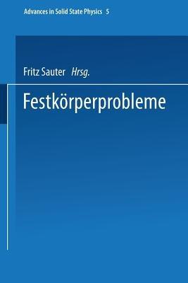 Festkörperprobleme - cover