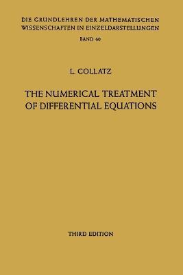 The Numerical Treatment of Differential Equations - Lothar Collatz,P G Williams - cover