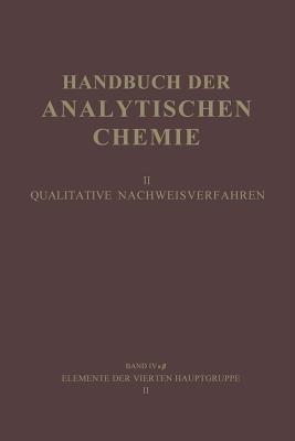 Elemente der Vierten Hauptgruppe II: Germanium · Zinn - Gustav Jantsch,Svend Kühnel Hagen - cover
