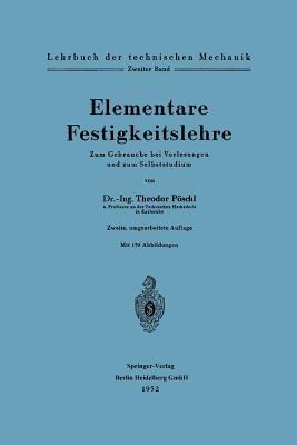 Elementare Festigkeitslehre - Theodor Pöschl - cover