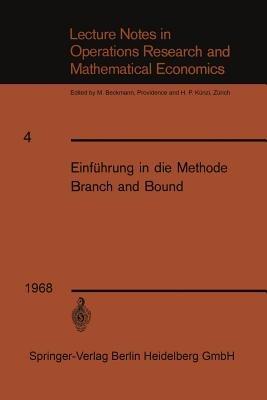 Einführung in die Methode Branch and Bound - Franz Weinberg - cover