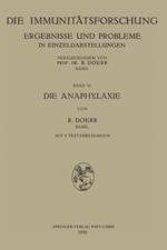 Die Anaphylaxie