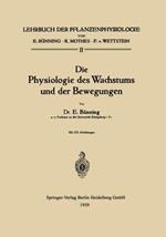 Die Physiologie des Wachstums und der Bewegungen