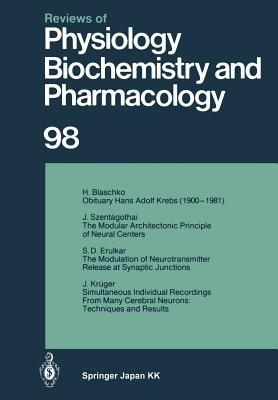 Reviews of Physiology, Biochemistry and Pharmacology: Volume: 98 - R. H. Adrian,E. Helmreich,H. Holzer - cover