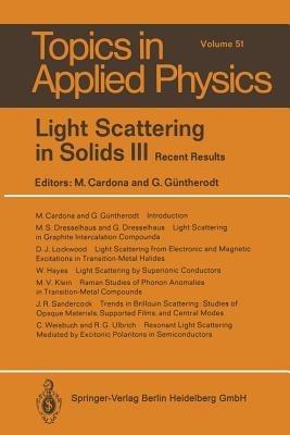 Light Scattering in Solids III: Recent Results - cover