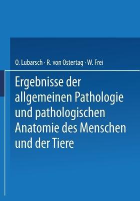 Ergebnisse der Allgemeinen Pathologie und Pathologischen Anatomie des Menschen und der Tiere: Gesamtinhaltsverzeichnis zu Jahrgang XVII–XXIII - Oscar Lubarsch,R. von Ostertag,W. Frei - cover