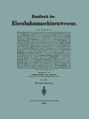Werkstätten - G. Bode,J. Brotan,O. Busse - cover