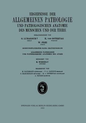 Ergebnisse der Allgemeinen Pathologie und Pathologischen Anatomie des Menschen und der Tiere - O. Lubarsch,R. von Ostertag,W. Frei - cover