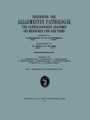 Ergebnisse der Allgemeinen Pathologie und Pathologischen Anatomie des Menschen und der Tiere - W. Hueck,W. Frei,A. v. Albertini - cover