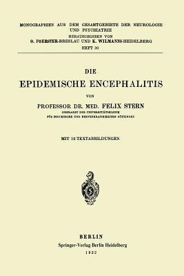 Die Epidemische Encephalitis - Felix Stern - cover