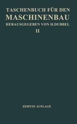 Taschenbuch für den Maschinenbau - H. Baer,Ch Bouche,H. Dubel - cover