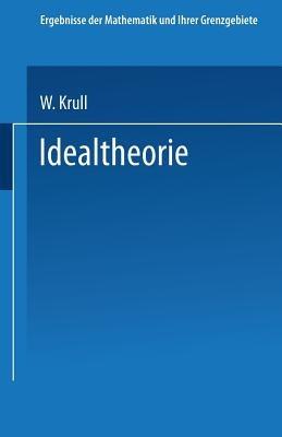 Idealtheorie - Wolfgang Krull - cover