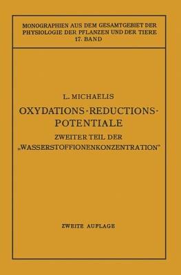 Oxydations-Reductions-Potentiale - Leonor Michaelis - cover
