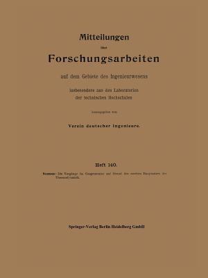 Mitteilungen über Forschungsarbeiten auf dem Gebiete des Ingenieurwesens - Kurt Neumann - cover