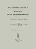 Der naturwissenschaftliche Unterricht — insbesondere in Physik und Chemie — bei uns und im Auslande