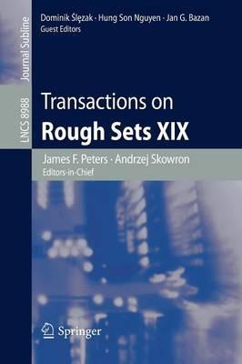Transactions on Rough Sets XIX - cover