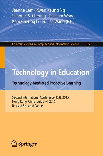 Technology in Education. Technology-Mediated Proactive Learning