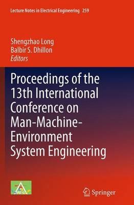 Proceedings of the 13th International Conference on Man-Machine-Environment System Engineering - cover