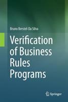 Verification of Business Rules Programs - Bruno Berstel-Da Silva - cover