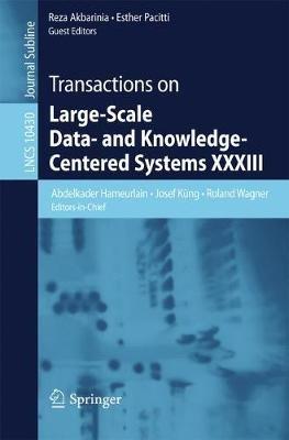 Transactions on Large-Scale Data- and Knowledge-Centered Systems XXXIII - cover