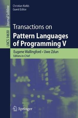 Transactions on Pattern Languages of Programming V - cover