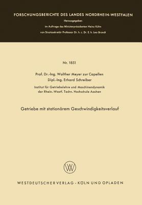 Getriebe mit stationärem Geschwindigkeitsverlauf - Walther Meyer zur Capellen - cover