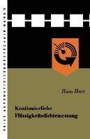 Kontinuierliche Flüssigkeitsdichtemessung: Grundbegriffe der Betriebsmeßtechnik — dargestellt am Beispiel der Meßgröße „Dichte“ - Hans Hart - cover