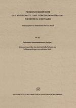 Untersuchungen über das elektrolytische Polieren von Tafelmesserklingen aus rostfreiem Stahl