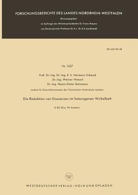 Die Reduktion von Eisenerzen im heterogenen Wirbelbett - Hermann Schenck - cover