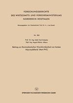 Beitrag zur thermoelastischen Warmformbarkeit von hartem Polyvinylchlorid (Hart-PVC)