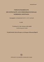 Vergleichende Untersuchungen am Schopper-Scheuerprüfgerät